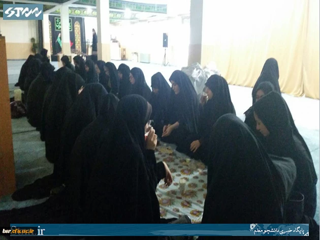 برگزاری مراسم هفتگی زیارت عاشورا در پردیس بنت الهدی صدر