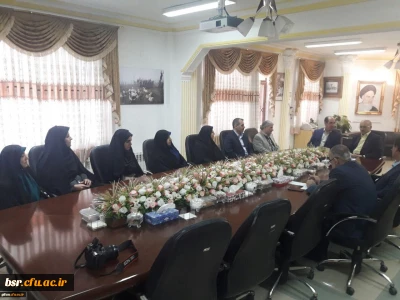 دیدار ریاست امور پردیس های دانشگاه فرهنگیان استان گیلان و تعدادی از همکاران به مناسبت تبریک سال نو با مدیر کل محترم آموزش و پرورش استان گیلان و معاونین