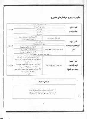 دوره آموزشی نماز
