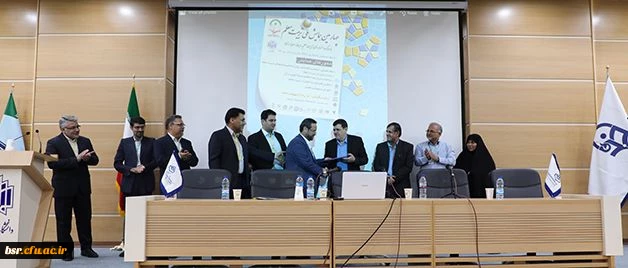 اهدای حکم ریاست دانشگاه فرهنگیان توسط مشاور وزیر و رییس مرکز حراست وزارت آموزش و پرورش 2