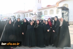 حضور کارکنان و دانشجومعلمان پردیس شهید بنت الهدی صدر رشت در اجتماع بزرگ مردم رشت در سالروز نه دی 3