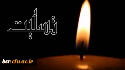 تسلیت خدمت همکار گرامی سرکار خانم دکتر زارع 2