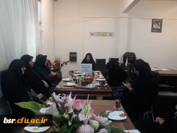 نشست اساتید محترم عضو هیئت علمی پردیس با سرکار خانم دکتر ثاقبی ریاست پردیس شهید بنت الهدی صدر گیلان 2