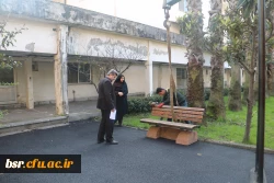 نصب نیمکتهای جدید در محوطه پردیس شهید بنت الهدی صدر رشت 2