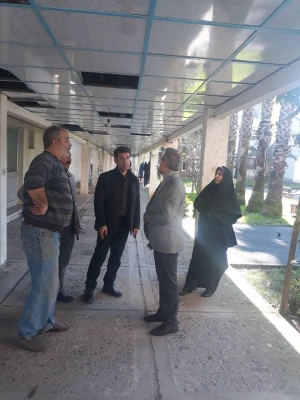 بازدید مسئولین نوسازی استان از پردیس شهید بنت الهدی صدر رشت 3