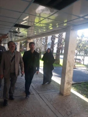 بازدید مسئولین نوسازی استان از پردیس شهید بنت الهدی صدر رشت 4