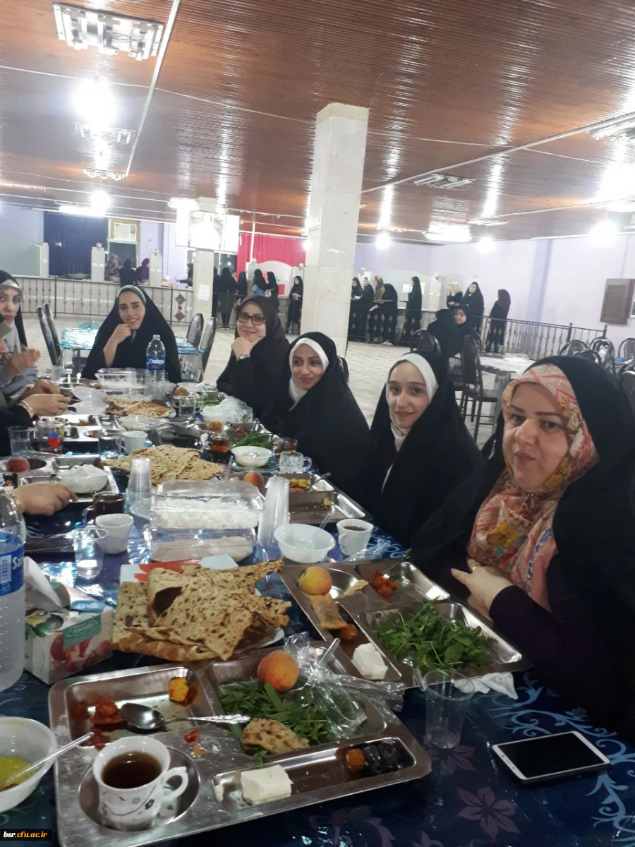 حضور صمیمانه سرکار خانم دکتر ثاقبی سعیدی در ضیافت میهمانی ماه مبارک رمضان 8