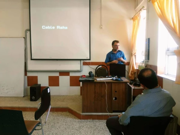 نصب آزمایشی دستگاه کابل رها در پردیس های بنت الهدی صدر و امام علی(ع) گیلان 3