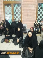 حضور سرکار خانم دکتر ثاقبی ریاست پردیس و جمعی از دانشجومعلمان پردیس شهید بنت الهدی صدر رشت در دومین سالگرد شهید مدافع حرم 