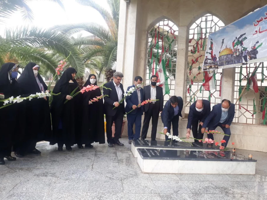 گلباران مزار شهدا 3