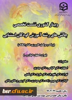 وبینار کشوری نشست تخصصی چالش های رشته آموزش کودکان استثنایی 2