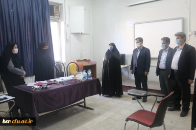 بازدید جناب آقای دکتر صفری سرپرست مدیریت امور پردیسهای استان گیلان و حاج آقا عاملی مسئول محترم نهاد رهبری دانشگاه فرهنگیان گیلان  از روند مصاحبه پردیس شهید بنت الهدی صدر رشت