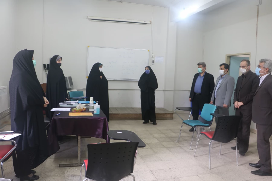 بازدید مشاور ارشد مدیرکل و حراست آموزش و پرورش استان گیلان از روند مصاحبه پردیس شهید بنت الهدی صدر رشت 4