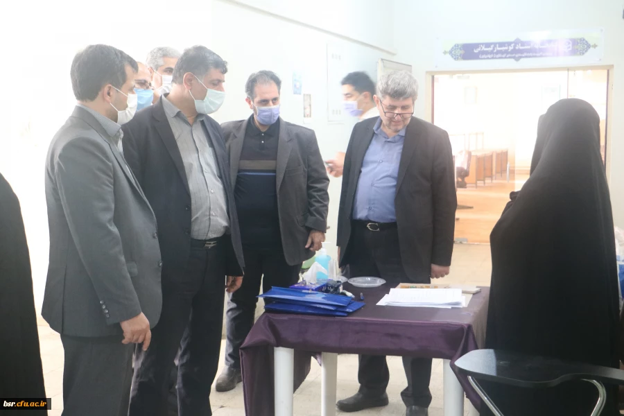 بازدید معاون پژوهش - برنامه ریزی و توسعه منابع انسانی اداره کل آموزش و پرورش استان گیلان از روند مصاحبه 5