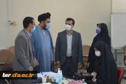 بازدید سرپرست مدیریت امور پردیسهای استان گیلان و حاج آقا عاملی مسئول محترم نهاد رهبری دانشگاه فرهنگیان گیلان  از روند مصاحبه پردیس شهید بنت الهدی صدر رشت 3