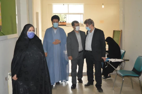 بازدید سرپرست مدیریت امور پردیسهای استان گیلان و حاج آقا عاملی مسئول محترم نهاد رهبری دانشگاه فرهنگیان گیلان  از روند مصاحبه پردیس شهید بنت الهدی صدر رشت 4