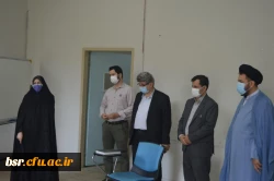 بازدید سرپرست مدیریت امور پردیسهای استان گیلان و حاج آقا عاملی مسئول محترم نهاد رهبری دانشگاه فرهنگیان گیلان  از روند مصاحبه پردیس شهید بنت الهدی صدر رشت 5