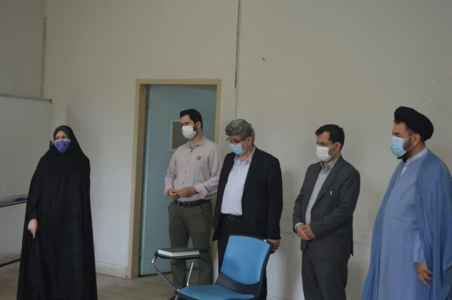 بازدید سرپرست مدیریت امور پردیسهای استان گیلان و حاج آقا عاملی مسئول محترم نهاد رهبری دانشگاه فرهنگیان گیلان  از روند مصاحبه پردیس شهید بنت الهدی صدر رشت 5