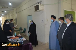 بازدید سرپرست مدیریت امور پردیسهای استان گیلان و حاج آقا عاملی مسئول محترم نهاد رهبری دانشگاه فرهنگیان گیلان  از روند مصاحبه پردیس شهید بنت الهدی صدر رشت 6