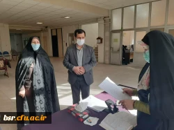 بازدید دکتر صفری مدیریت امور پردیسهای استان از روند ثبت نام پردیس 3